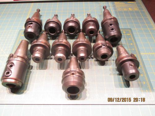 Machinist tools * 1 lot (12) bt 40 tool holders * various sizes for sale