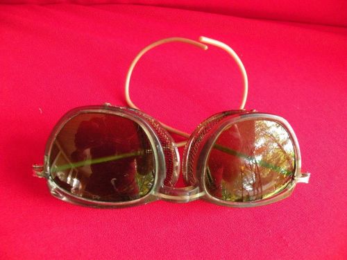 Vintage Welder&#039;s Googles Safety Glasses Motorcycle Steampunk Bakelite