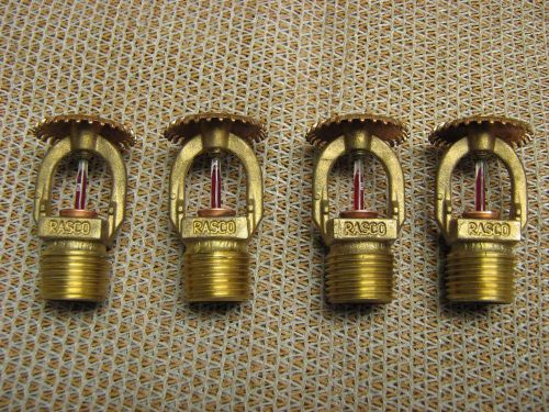 4 RASCO  brass  Fire Sprinkler Heads  1/2&#034;NPT