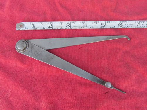 Vintage lufkin 6&#034; firm joint hermaphrodite calipers made in usa for sale