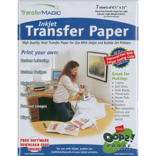 Ink Jet Transfer Paper 8.5&#034;X11&#034; 7/Pkg-