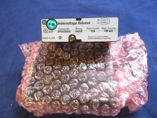 New unused ge spuv024dc power break ii 24vdc undervoltage release uv for sale