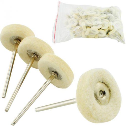 100PCS Wool Polishing Buffing Wheels Brushes Burs For Rotary Tools