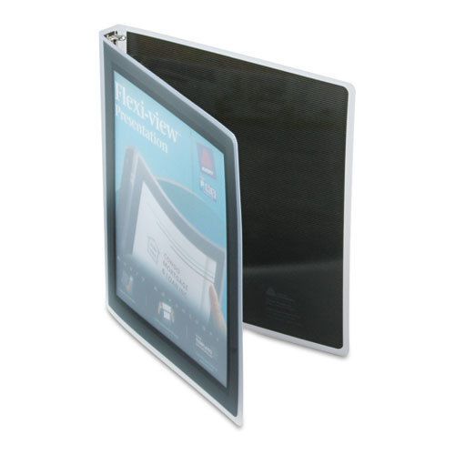 Avery Flexi-View Presentation 3 Ring Binder 100 Sheet Capacity Black, 2 Each