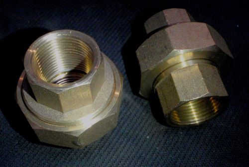 Brass 3/4&#034; npt pipe union split coupling # br for sale