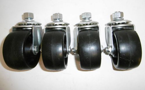 Set of 4 SWIVEL STEM CASTERS WHEEL Size 3&#034; x 1 1/2 &#034; STEM Size 1/2&#034; x 3/4&#034; 1003