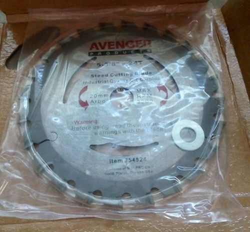 Avenger products #54924  5-3/8&#034; x 24t steel cutting saw blade new in box for sale