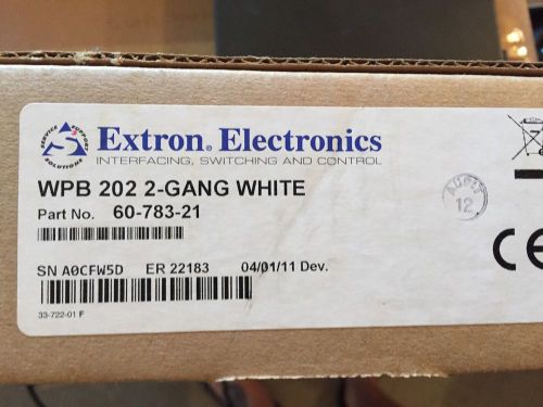 Extron WPB 202 Video/Audio Wallplate