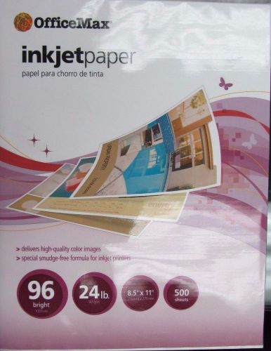 Office Max Photo Copy Paper 96 Bright 500 Sheets 8.5&#034; x 11&#034; 24 lb