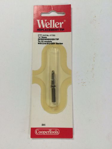 Weller etc 1/8&#034; screwdriver tip soldering tip, new for sale