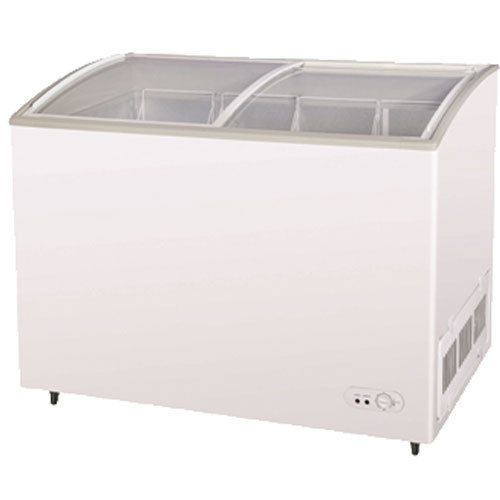 Turbo TSD-47CF Horizontal Spot Freezer, Ice Cream Merchandiser, Curved Glass Lid