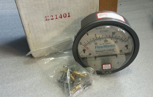 MAGNEHELIC E21401 FLEX-KLEEN PRESSURE GAUGE 0-15 NEW $19