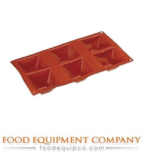 Paderno 47742-07 Mold pyramid 3 oz 2.75&#034; W x 2.75&#034; L x 1.5&#034; H mold size 6...