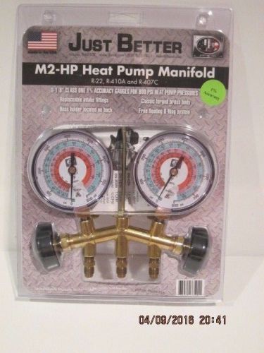 JB Industries M2-HP 2-Valve Brass Heat Pump Manifold (M2-HP-316) FREE SHIP NISP!