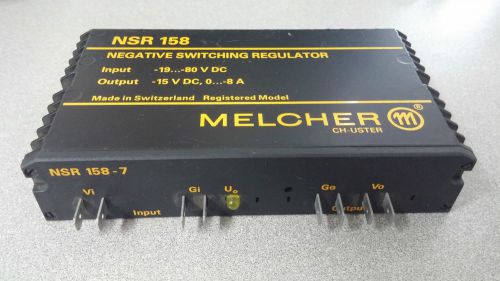 Lot of (2) Melcher NSR 158 Negative Switching Regulator USED