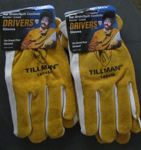 3 pair TILMAN 1454M KEVLAR (Cut Resistant) LINED DRIVERS GLOVES MED - 3 Pair NEW