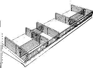 SHELF FRONT,WIRE 3X48&#034; 20/BX