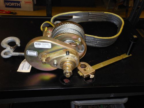 THERN M4312PB Hand Winch, Spur Gear, w/Brake, 2000 lb.