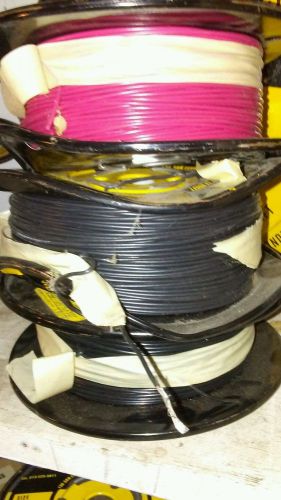 UL1015 AWG 18/19 B 732U-9 hook up wire  mil w 16878. 500ft spools 1 red 2black