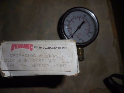 Dynamic Fluid Components Pressure Gauge CF1P-010A New #66760