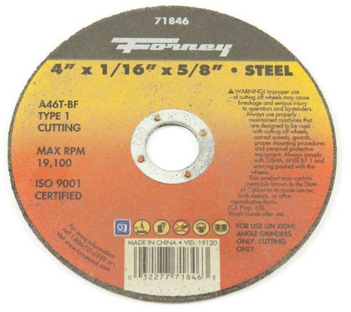 25-Pack Cut-Off Wheel 4 in. x 1/16 in. x 5/8 in. Cutting Abrasion Metal Type 1