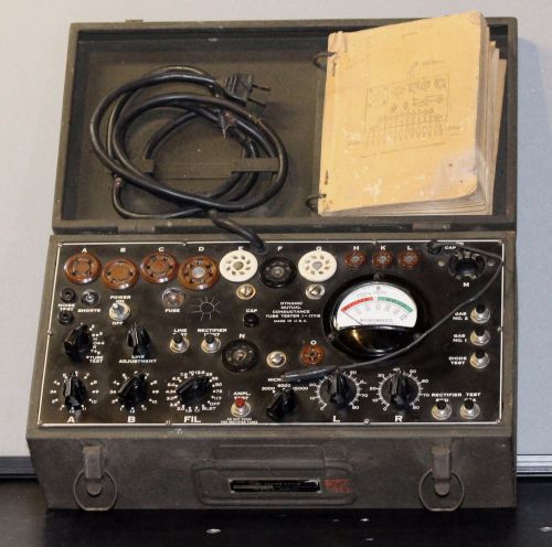 VINTAGE SIGNAL CORPS I-177-B TUBE TESTER