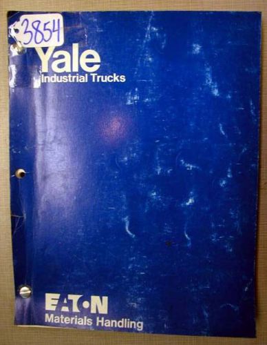 Yale Service Maintenance Manual ITD1295 K78C Forklifts (Inv.3854)