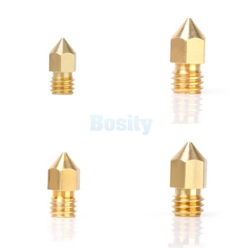 0.2+0.3+0.4+0.5mm copper extruder nozzle print head for 3d printer for sale