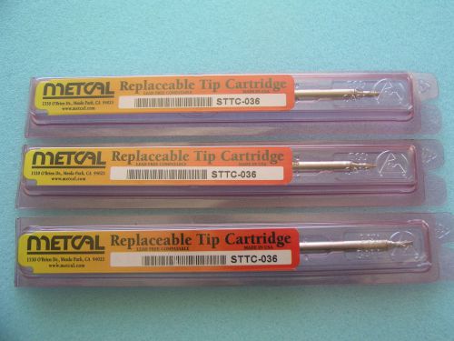 New in Pkg. Metcal  Replaceable Solder Tip Cartridge STTC-036
