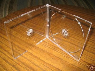 1000 DOUBLE SLIM CD JEWEL CASE WITH CLEAR TRAY BL115
