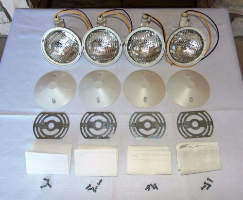 New Lot of 4 Sure-Lites Emergency Exit Halogen Lamp Fixture Cooper Lighting