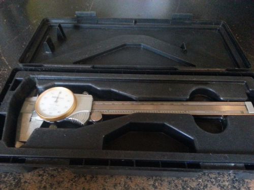 MITUTOYO Caliper, Dial 0-6&#034; 505-689