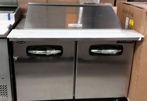 **scratch and dent**norlake nlsmp48-18 mega top refrigerated prep table for sale