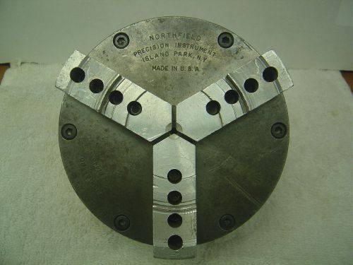 Northfield 6&#034; 3 Jaw Power Chuck W/ Hardinge Backplate USA