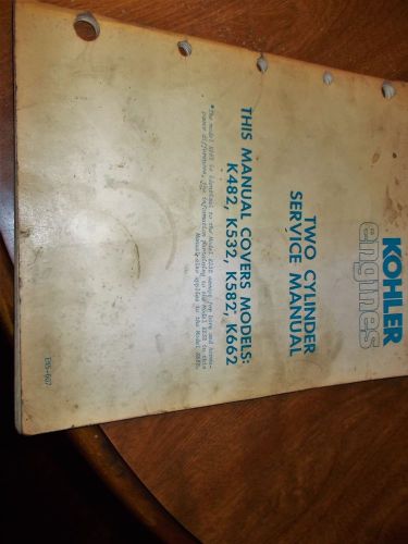 KOHLER TWO CYLINDER SERVICE MANUAL