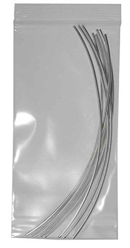 uGems 100 3 X 6 4 Mil Clear Reclosable Resealable Zipper Bags, 100