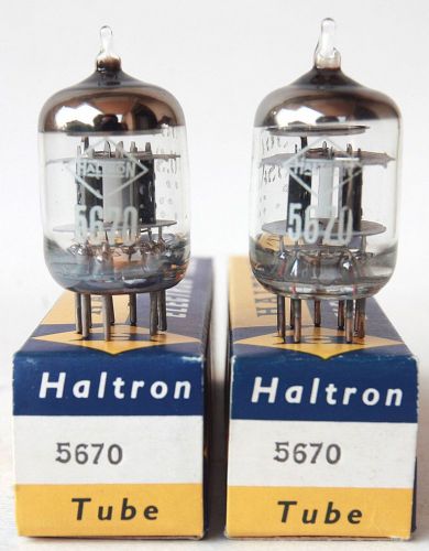 PERFECT BRAND NEW PAIR 5670 HALTRON 2C51 WE 396A CV4013 G.E. manufacture NOS/NIB