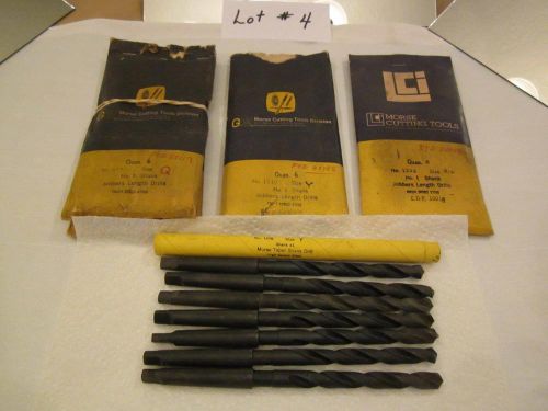 DRILLS = TAPER SHANK DRILLS ( LOT #4 = 36 DRILLS )  SEE DETAILS BELOW FOR BRAND