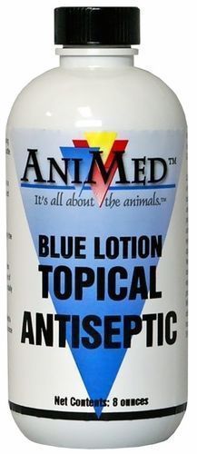 Lot of 3 AniMed Blue Lotion Topical Antiseptic for Livestock 8 oz Bottles New