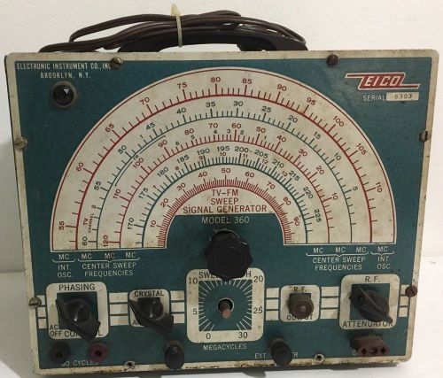 Eico 360 TV-FM Sweep Signal Generator