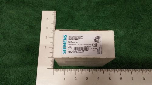 SIEMENS (NIB) 3RV1021-1KA10 MOTOR STARTER PROTECTOR 9-12.5FLA SIZE 50 (V-11)