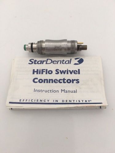 STAR DENTAL 6 PIN FIBER OPTICS HIFLO SWIVEL COUPLER, REF 263773