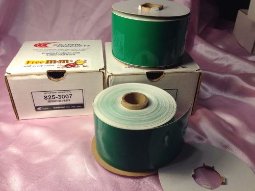 DuraLabel 825-3007 Vinyl Tape, 2.5&#034; X 140&#039;, Green