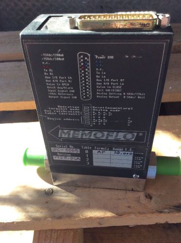 Memoflow IFC-370 Mass Flow Controller Argon 10.000 SCCM