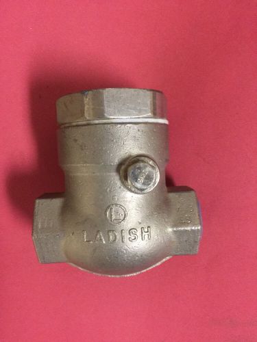 1/2 inch check valve stainless steel threaded ladish 200 psi unused heavy duty for sale