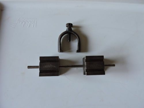 STARRETT NO. 271 V-BLOCKS WITH ROD AND CLAMP