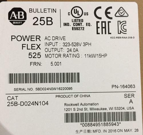 ALLEN BRADLEY 25B-D024N104 NEW