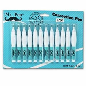 Pen- Pluma correctora lquido corrector paquete de 12 lquido corrector blanco