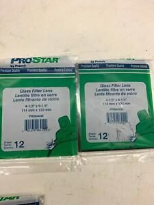 Lot Of 2 PROSTAR PRS64035 Glass Filter Lens 4-1/2&#034; z 5-1/4&#034;  -- LOC 1B