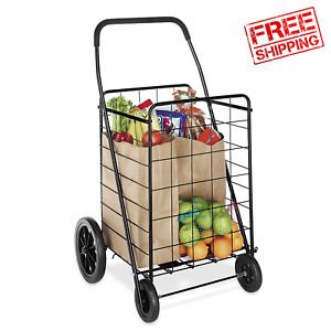 Whitmor Deluxe Utility Cart, Extra Large, Black